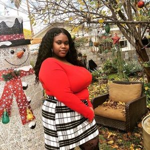 Forever21 Plus Plaid Mini Skirt